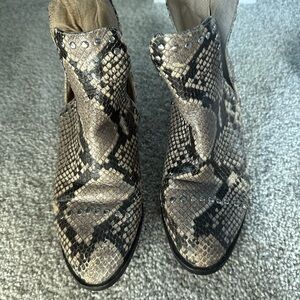 Steve Madden studded Snakeskin Women's Ankle Booties